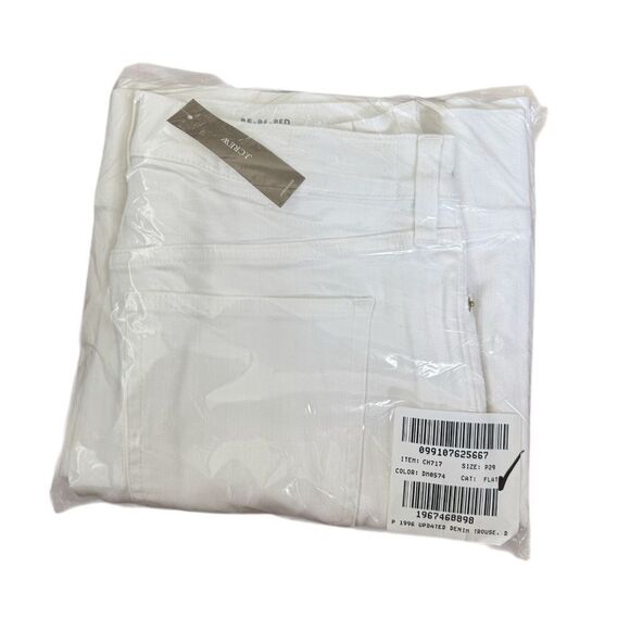 NWT J CREW new high-rise denim trouser jean in white - Picture 8 of 9